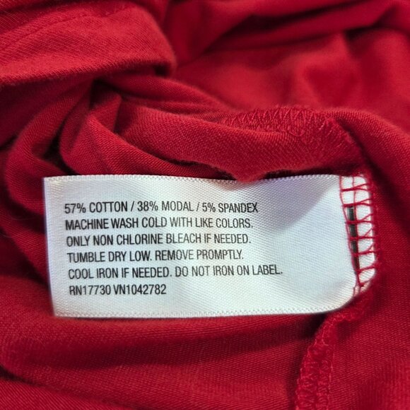 Ava & Viv Red Short Sleeve Scoop Neck Tunic Top Womens Plus Size 1X - Picture 14 of 16